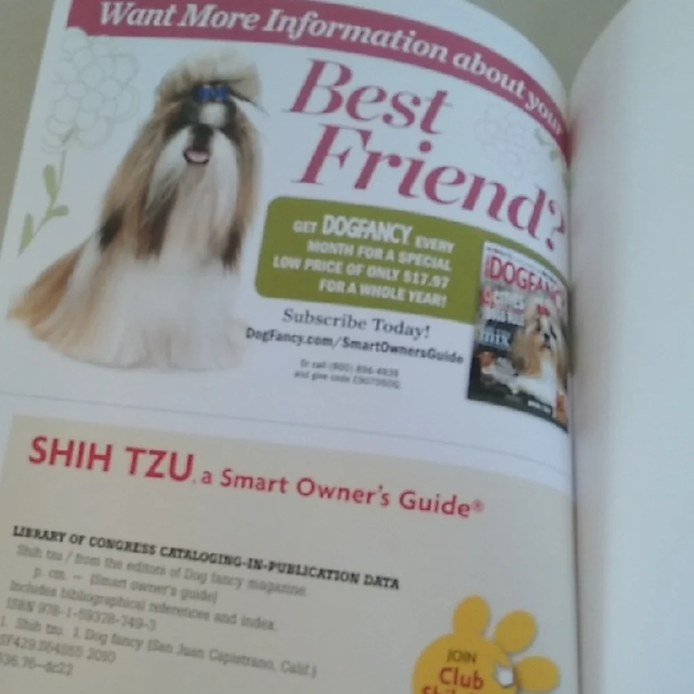 D- NWT Shih Tzu Smart Owner's Guide